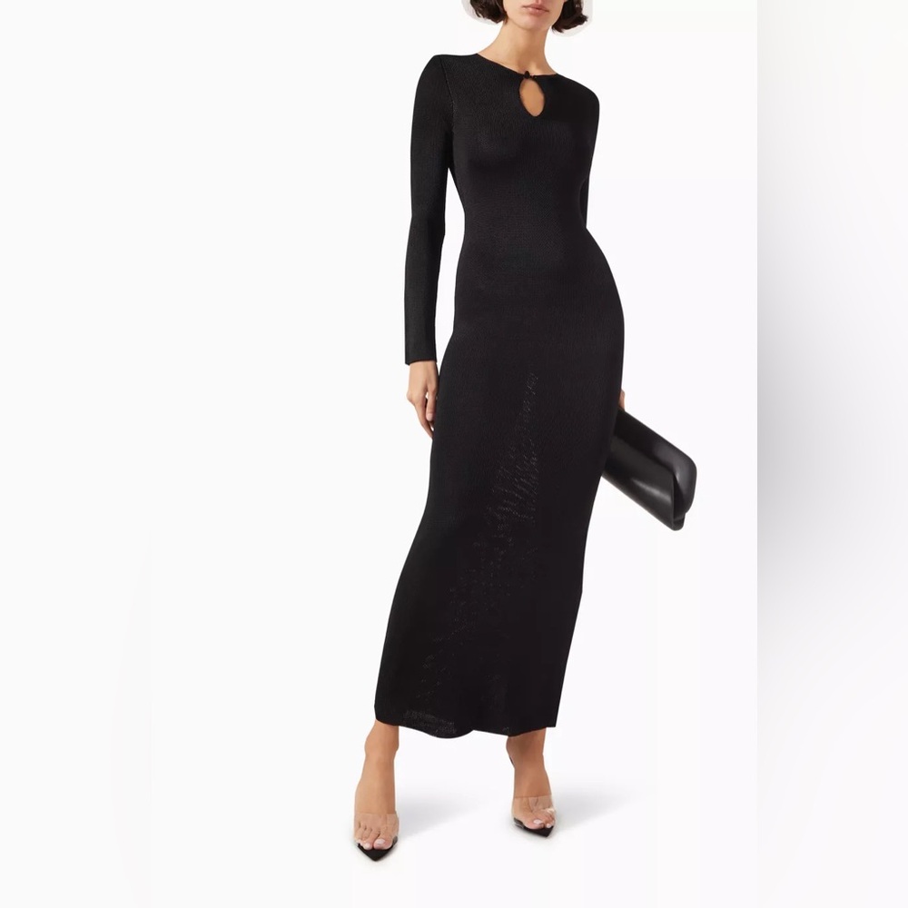 Elegant Black Long Sleeve Dress